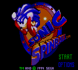 Sonic Spinball (USA, Europe) Title Screen